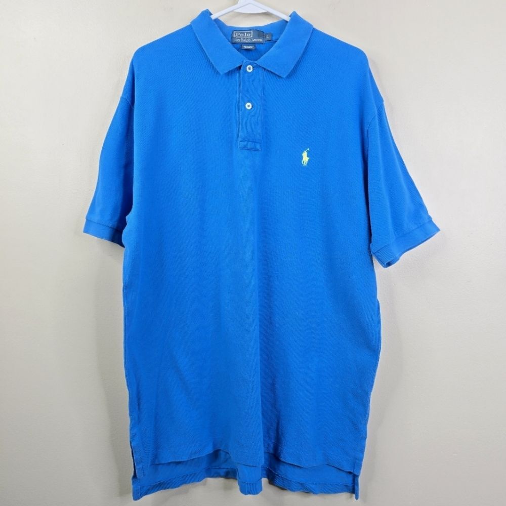 Polo Ralph Lauren Vintage Y2K Classic Style Short Sleeve Polo Shirt Large
